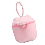 UPKOCH 3 Parça süt tozu kutusu taşınabilir formül dağıtıcı bebek maması süt tozu koruyucusu bebek dağıtıcı süt tozu kabı beslenme çantası yemek kabı formül tutucu formül koruyucu pp pembe