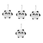 UPKOCH 4 panda kolye anahtarlık anahtarlik peluş oyuncak pelus oyuncak çanta süsü sevimli cüzdan karikatür anahtar zincirleri çanta dekorasyon kolye küçük panda Kısa peluş