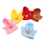 UPKOCH 5 Adet Peluş Hayvan Giysileri - 14-18 Inç Ayı Kapşonluları Peluş Bebek Tişörtleri Çok İsteğe Bağlı Oyuncak Kıyafetleri
