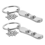 UPKOCH Kar Tanesi Kolye Anahtarlık Mini Snowboard Charm Anahtarlık Metal Kolye Anahtarlık Araba Sırt Çantası Ve Çanta Için