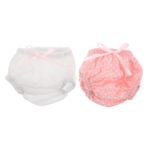 UPKOCH Kızlar Için Moda 2 Paket Bebek Bebek İç Çamaşırı Üçgen Külot Bebek Giydirme Oyuncak Bez Bebek Evi Aksesuarları Amerikan Bebek Külotları