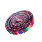 UPKOCH Meksika Süslemeleri Fiesta Parti Süslemeleri Renkli Serape Kurdeleler Polyester Sarma Malzemeleri Projeler Için Saç Fiyonkları