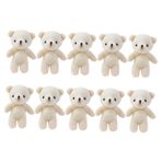 UPKOCH Oyuncaklar 10 Parça mini ayı bebek minik ayı peluşları peluş anahtarlık ayı oyuncak mini çiçek buketi aksesuarı doldurulmuş küçük ayı Şirin kolye Aksesuarlar heykel Oyuncak Ayı