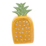 UPKOCH Seramik Para Bankası Ananas Madeni Para Değiştirme Kabı Para Tasarrufu Kavanoz Büyük Meyve Şekli Para Potu Yaratıcı Para Bankası Madeni Para Saklama Kabı Masaüstü Kumbara