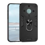 UPLAI Honor Magic 5 Lite 5G (Magic5 Lite) için Kılıf, Halka Destek Çubuğu, Askeri Sınıf Darbeye Dayanıklı Manyetik Zırh Kılıfı, Ultra İnce PC + TPU Tampon Dayanıklı Telefon Kılıfı. Siyah