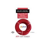 UPLAST 16x2 Pe-rt Kılıflı Kalorifer Ve Radyatör Petek Borusu 100 Metre - Kırmızı