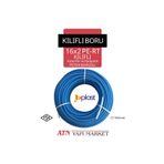 UPLAST 16x2 Pe-rt Kılıflı Kalorifer Ve Radyatör Petek Borusu 100 Metre - Mavi