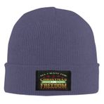 UPlee All I Want for Christmas is Freedom Erkek Kış Sıcak Örgü Şapka, Kadın Kafatası Örgü Beanie Şapka Lacivert