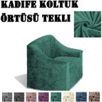Upmall Kadife Koltuk ,kanepe,çekyat Örtüsü,koltuk Kılıfı Tekli - 80 x 120 cm - Yeşil