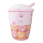 Uposao Bubble Tea pelüş hayvan Boba pelüş hayvan, 40 cm pelüş bebek, komik yastık, süt çayı, sevimli pelüş oyuncak, dekoratif yastık, yumuşak pelüş uyku yastığı, çocuklar ve yetişkinler için doğum