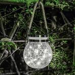 Uposao Güneş Açık Bahçe Işıkları, Asılı led Işıklar Açık, Mason Işık IP65 Su Geçirmez Cam Kavanoz Peri Işıkları, Balkon, Yard, Veranda, Çit için Güneş Crackle Cam Fener, Açık Işıklar