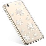 Uposao-Huawei P8 Lite 2017 ile Uyumlu Kılıf Yumuşak TPU Silikon Kılıf Şeffaf Kılıf - Noel Geyiği Kar Tanesi Noel Baba Ağacı Elk Noel İnce Premium Hibrit Anti Şok Kılıf Huawei P8 Lite 2017
