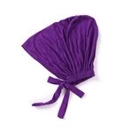 Uposao Kadın Kemo Türban Şapkası, Kadın Undercap Tesettür Altlık Tesettür İslami Müslüman Bandana Baş Örtüsü Tie-Back-Tokalı Şapkalar Underal Headwraps Baş Örtüsü, Kadınlar için, Mor