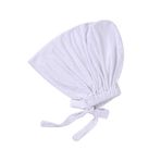 Uposao Kadın Kemo Türban Şapkası, Kadın Undercap Tesettür Altlık Tesettür İslami Müslüman Bandana Baş Örtüsü Tie-Back-Tokalı Şapkalar Underal Headwraps Kadınlar için Baş Örtüsü, Beyaz