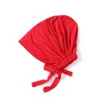 Uposao Kadın Kemo Türban Şapkası, Kadın Undercap Tesettür Altlık Tesettür İslami Müslüman Bandana Baş Örtüsü Tie-Back-Tokalı Şapkalar Underal Headwraps Kadınlar için Baş Örtüsü, Kırmızı