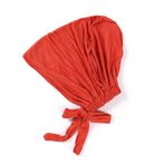 Uposao Kadın Kemo Türban Şapkası, Kadın Undercap Tesettür Altlık Tesettür İslami Müslüman Bandana Baş Örtüsü Tie-Back-Tokalı Şapkalar Underal Headwraps Kadınlar için Şapka, Turuncu