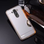Uposao LG G4 Kılıf, Ayna TPU Silikon Kılıf, LG G4 Luxe Bling Shine Glitter Glitter Glitter Clear View Ultra İnce Esnek Yumuşak Kılıf LG G4 için, Gümüş