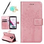 Uposao-Uposao LG G4 Deri Kılıf, LG G4 Dizüstü Bilgisayarlar Baskılı Kelebek Desenli Pamuk PU Deri Koruyucu Kılıf Kapak Arka Kapak Cüzdan Kitap Tarzı Kılıf