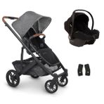 Uppababy Cruz V2 Cosmo Travel Sistem Bebek Arabası Greyson - Black