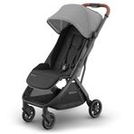 UPPAbaby Minu V3 Bebek Arabası, Küçük Çocuklar için, Tepegöz Çöp Kovası Uyumlu, Tek Elle Katlanır, UPPAbaby Yağmurluk Dahil, Erkek ve Kız Çocukları, Greyson Kömür Melanjesi