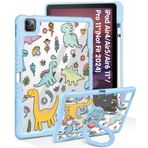 Uppuppy iPad Air 11 İnç Kılıf M2 2024, Hava 5./4. Nesil, Pro 11 Kılıf - Kadın Kalem Tutuculu Sevimli Kızlar ve Stand Kapaklı Kawaii Karikatür Girly iPad Air 6/5/4 Gen, Pro11 2022/2020 Kılıf