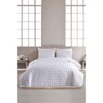 Upstyle Çift Kişilik Kapitone Yatak Örtüsü Seti Siyah Yumuşak, Şık ve Dayanıklı - 200 x 220 cm