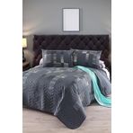 Upstyle Çift Kişilik Kapitone Yumuşak Dolgulu Yatak Örtüsü Seti Antrasit 200 x 220 Cm