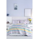 Upstyle Kapitone Yatak Örtüsü Seti Çift Kişilik Funny Lila - 200 x 220 cm