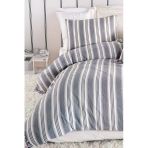 Upstyle Sport Çizgili Nevresim Takımı Tek Kişilik Soft Line Antrasit