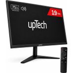 Uptech 19" LED Monitör 75Hz 5ms Dahili Hoparlörlü Uzaktan Kumandalı HDMI VGA Geniş Ekran - 5 ms - 75 Hz