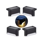 Upway 4 Lü Güneş Enerjili Merdiven Ve Bahçe Duvar Lambası Ip45 Su Geçirmez Led Aydınlatma