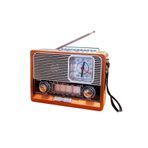 Upway Güneş Enerjili Fenerli Şarjlı Retro Bluetooth Hoparlör Fm Am Sw Nostaljik Acil Durum Radyosu