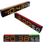 Upway Müziğe Duyarlı Ritim Işıklı Dijital Masa Saati - Sese Duyarlı Hd LED Panel Ekran - Siyah