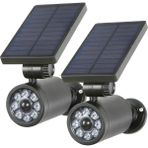 Upway Sahte Kamera Görünümlü Sensörlü Güneş Enerjili 1500mAh 400 Lümen LED Lamba 2 Adet - Beyaz