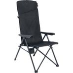 Uquip Justy Xl Comfort+ Black Edition 3 Pozisyonlu Konforlu Kamp Sandalyesi - 80 x 123 x 62 cm - Siyah
