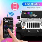 Ural Teknik Led Matrıx Panel Bluetooth Ve Kumanda Programlanabilir Esnek Reklam Araç Ev Parti