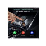UralTeknik 4'ü 1 Arada Çakmaklık Hızlı Araç Şarj Aleti +Bluetooth ve Müzik Araç Kiti 12-24v Araba Kamyon Otobüs