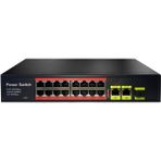 Uranıum POE-1621SFP-200W 16 Port 10/100+2XGIGABIT RJ45+1XSFP Uplınk Poe Rackmount Swıtch