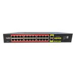 Uranium POE-G2422SFP-300W 24 Port Gigabit +2XGB RJ45/2XSFP Uplink Rackmount POE Switch