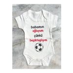Uranüs Baby Taraftar Bebek Çıtçıtlı Badi / Beşiktaş Zıbın / Yazılı Zıbın