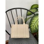 Uras Bag The Tote Bag Deri Görünümlü El ve Omuz Çantası - 10D-Krem