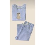 Uras Desing TAVŞANLI FİTİLLİ BEBEK TAKIMI PAMUK 3-6- / 18-24 AY BEBE MAVİSİ - Açık Mavi - 1,5 - 2 Yaş