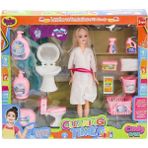 Uravas Store 02452 Cindy Doll Bebek Lavabo ve Temizlik Seti -Oydaş Oyuncak