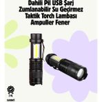 Uravas Store 2000 Lümen LED El Feneri - Suya Dayanıklı Odaklı Klipsli - Ebatlar