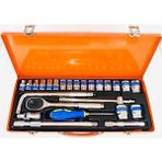 Uravas Store 25 Parça 1/2 Lokma Seti Chrome Vanadium Parlak