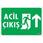 Uravas Store Acil Çıkış Uyarı Levhası 17,5X25 KOD:943