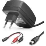 Uravas Store Akü Şarj Adaptörü 12V 2.5A 30W Krokodil Uç Siyah B5057