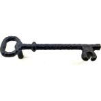 Uravas Store Antika Tarz Dekoratif Pirinç Anahtar Şeklinde Kapı Çekme Kolu, Mobilya, Sandık, Kutu Kulbu - 128MM,