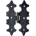 Uravas Store Antika Tarz Dekoratif Pirinç Lale Menteşe - 104X77 Mm, Oksit
