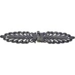 Uravas Store Antika Tarz Dekoratif Pirinç Yaprak Desenli Menteşe - 55X265 Mm, Oksit - Seçenek